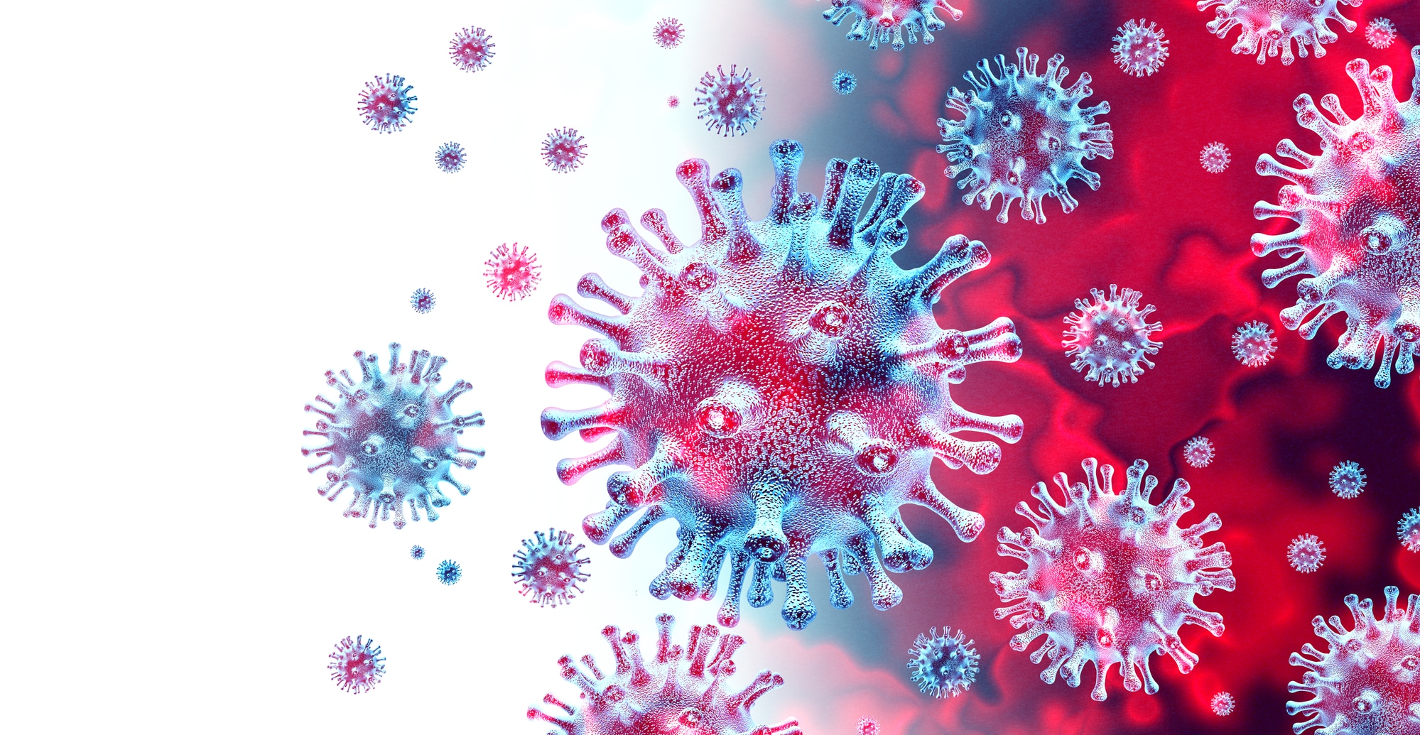 Pandemic virus colour image